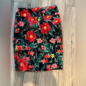 Maurices Floral Coastal Midi Skirt Size Medium